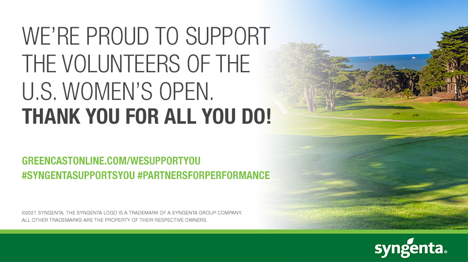 Syngenta - We're proud to support the volunteers of the U.S. Women's Open