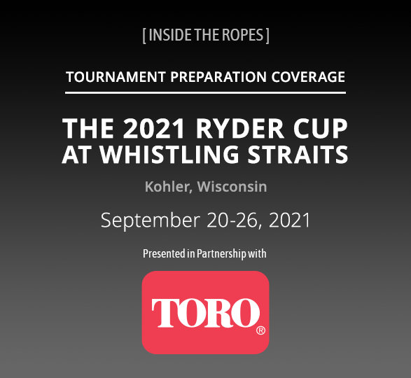 Ryder Cup Course Preparation banner ad with details