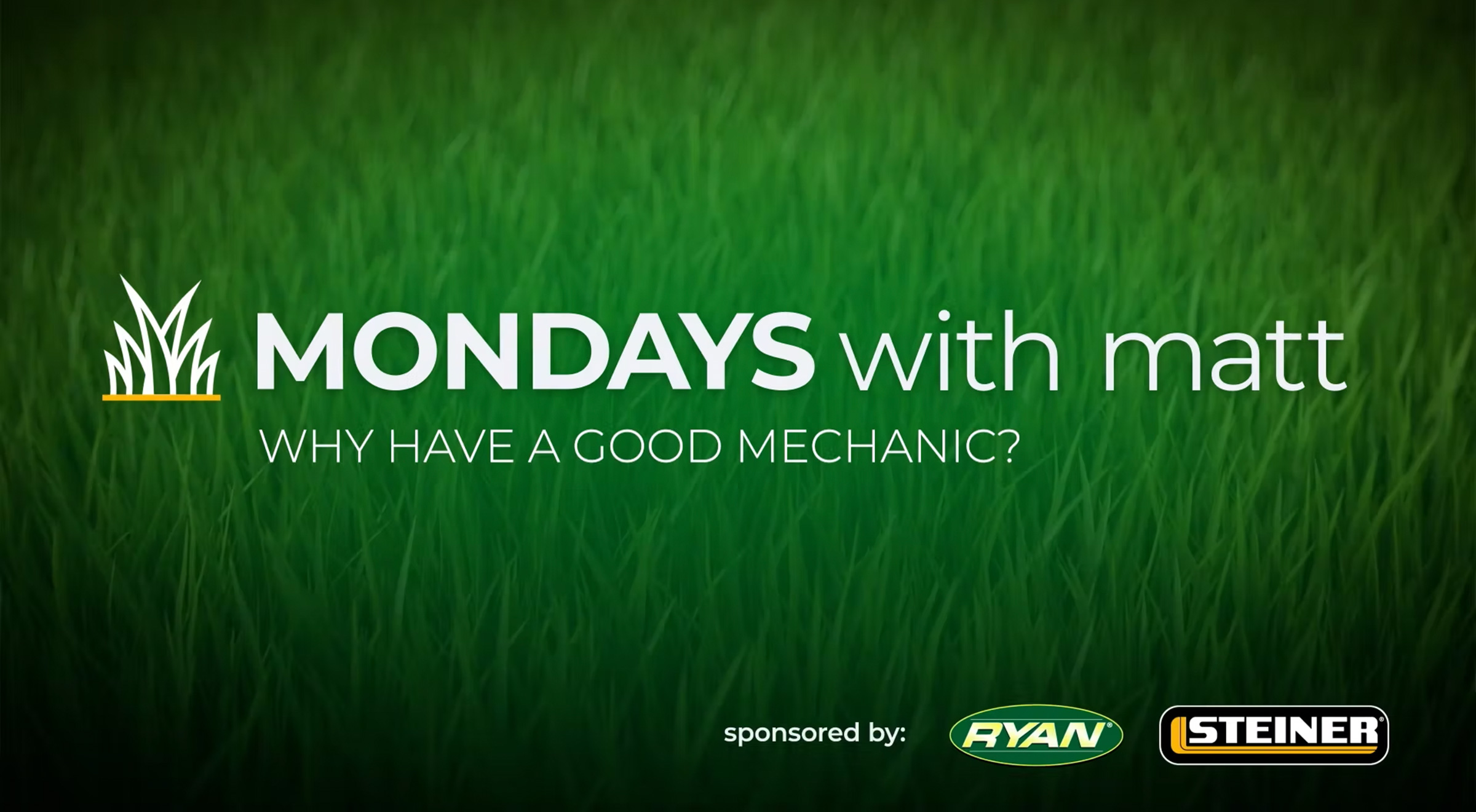 Title graphic for GCSAA TV's Mondays with Matt playlist