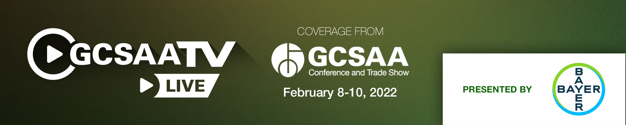 Footer image for 2022 GCSAA TV Live coverage from 2022 GCSAA Conference and Trade Show